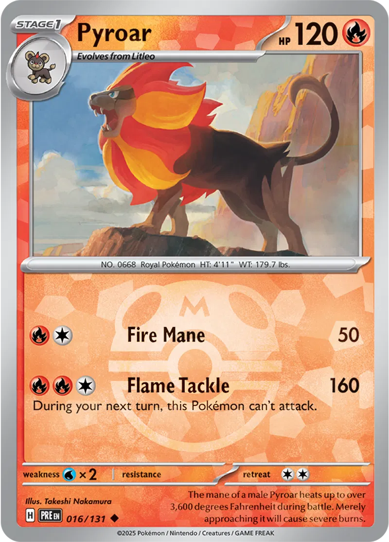 Pyroar Master Ball Holo